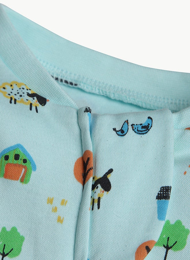 Bontots Infant Boys Organic Cotton Sleepsuit - Image 4